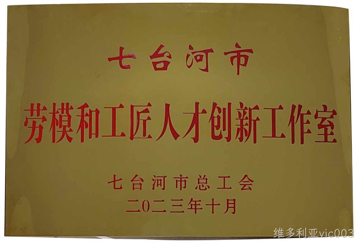 维多利亚vic003创新工作室喜获“七台河市劳模和工匠人才创新工作室”荣誉称号(图1)